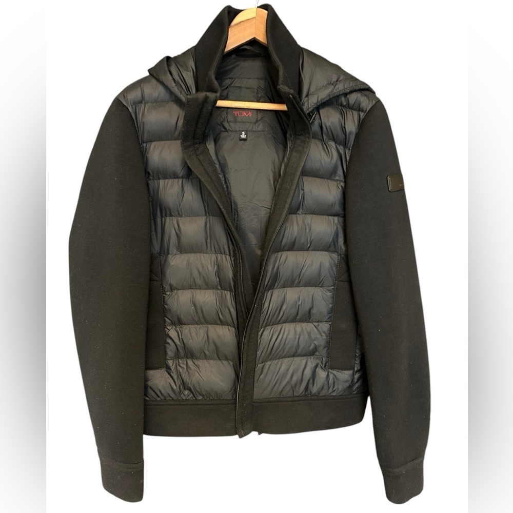 TUMI Mens (unisex!) neoprene high neck hybrid jacket size S great condition